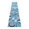 Flash Furniture Turquoise 2' x 11' Distressed Abstract Area Rug OKR-RG1100-211-TQ-GG - alternate 5